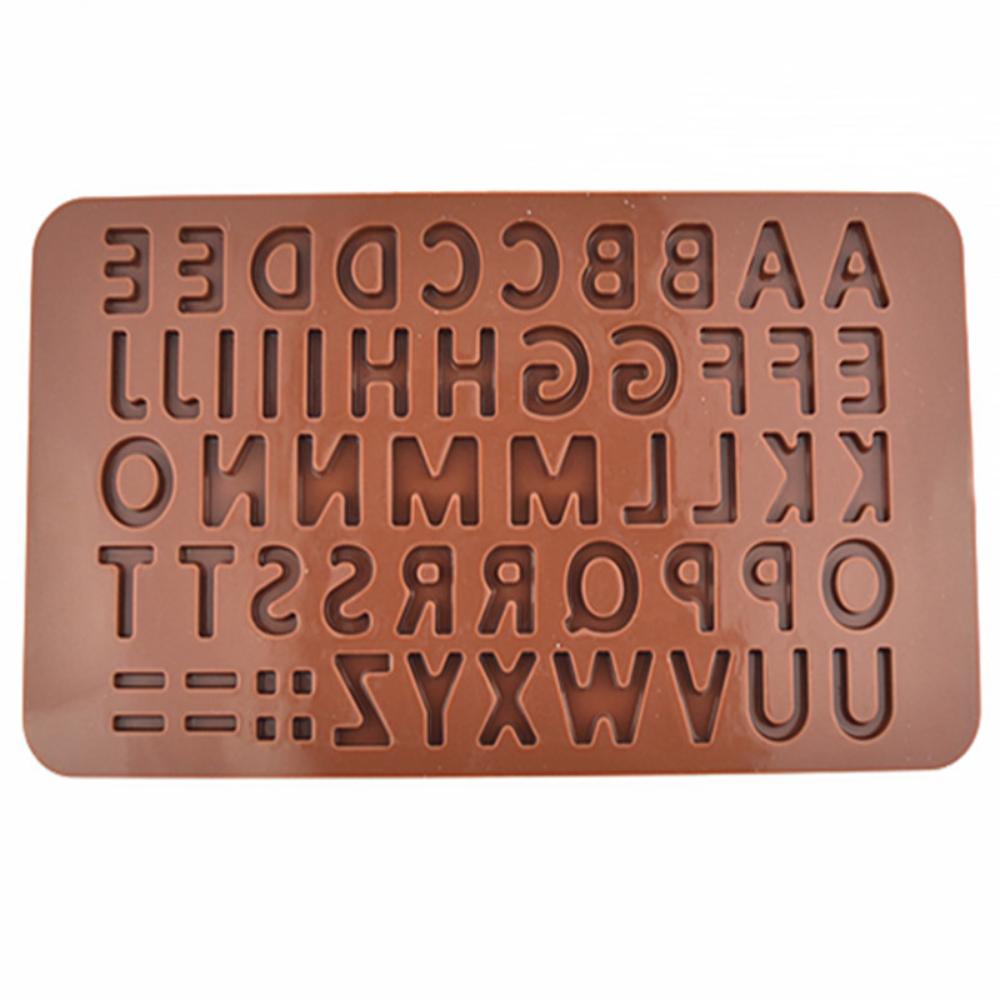 Baking Chocolate Mold 26 Alphanumeric Chocolate Silicone Mold Fondant Tool Mold