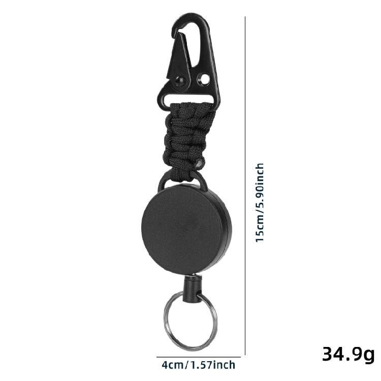 Outdoor Antitheft Keychain Tool Retractable Pull Badges Holder Steel Wire Rope Buckles Key Holder Chain Enduring
