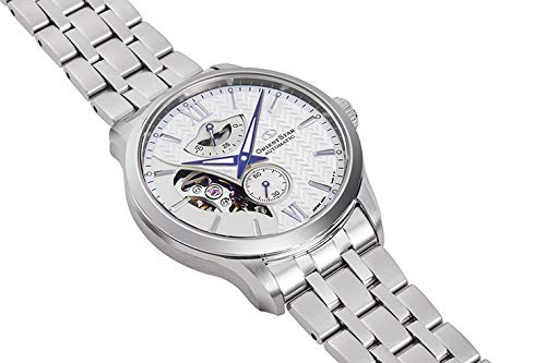ORIENT STAR Automatic Skeleton Wristwatch RK-AV0B01S Open Heart Men's White Silver Japan Made