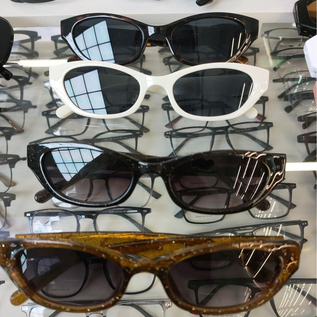 Glasses UV protection cat eye sunglasses women's small fragrant sunglasses concave shape trendy shot retro American ins