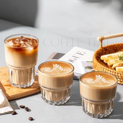155ml/250ml/316ml Kaffeglass Gjennomsiktige Kopper Krystallglass Melkekopp Juicekopp Tekopp Minnekopper Glass