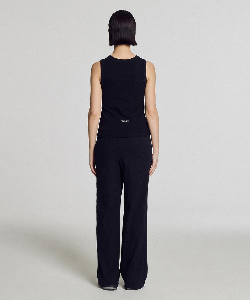 Nyuballanseu Nbmlg2W312 / Women Soft Fresh Ribbed Wide Pants (Black)