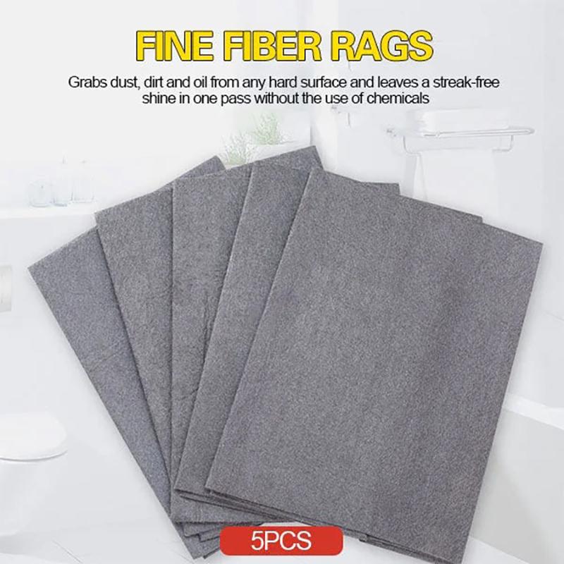 Magic Cleaning Cloth Microfiber Surface Instant Polishing Household Cleaning Cloth For Glass Windows Mirrors Car 10Pcs Thickened
