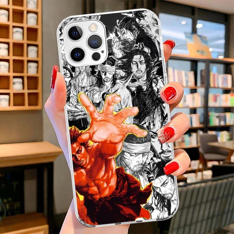 Vagabond Samurai Comic Cover Phone Case For iPhone 16 17 Air 15 14 Pro Max 16E Phone Case 13 Mini 12 11 7 SE 8 Print Pattern Fit