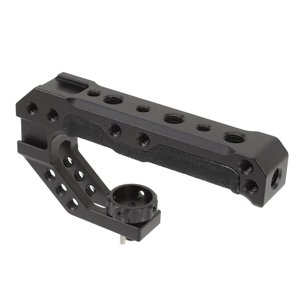 Camera Cage Top Handle Aluminum Alloy Silicone Video Stabilizing Rig Grip with 14 38 Inch Screw