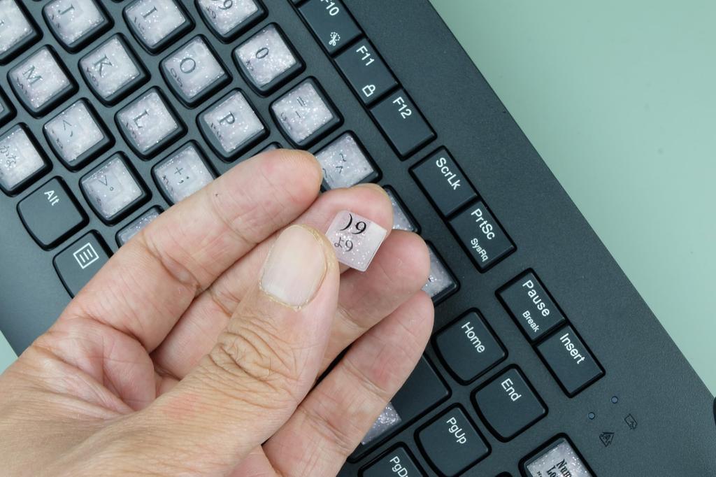 Zooplan 80 Pieces Raised Keyboard Stickers for Girls with Long Nails For Prevent Nail PC Compatible (Symbols/Alphabet) - Gaming/Typing, Damage,