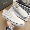 Low-top men's canvas shoes men's shoes breathable one-pedal casual board shoes men's large-size shoes labor insurance shoes