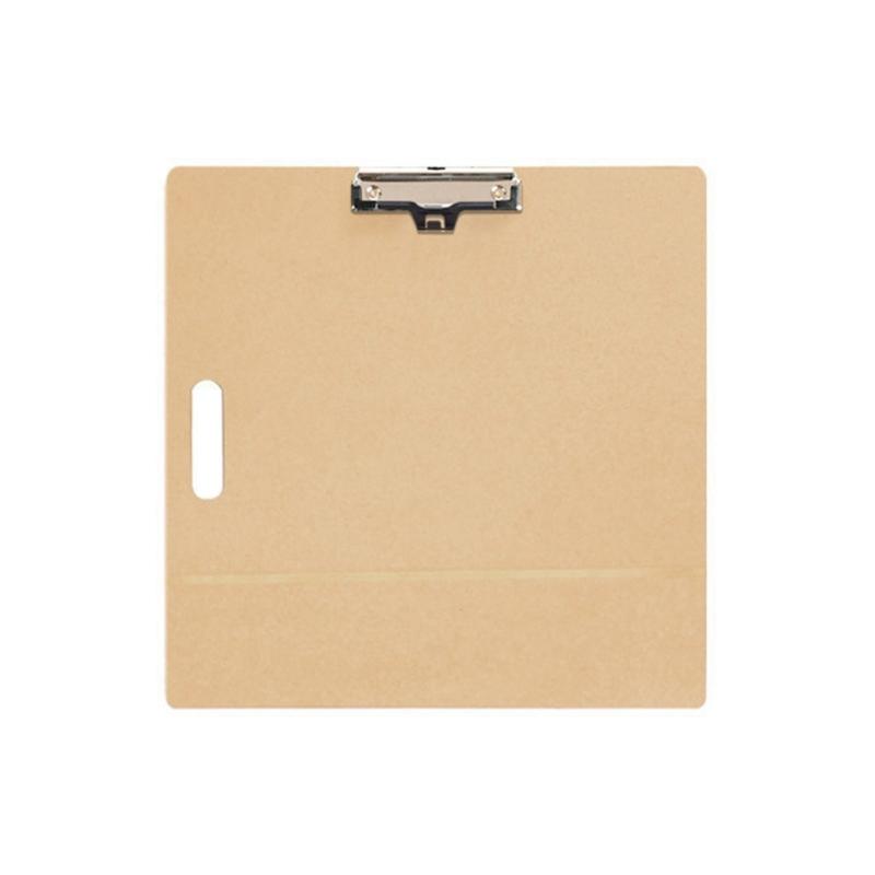 Art Drawing Pad Wood Sketching Board with Metal Clip and Elastic Band for Artist Beginner Sketching Oil Acrylic Painting