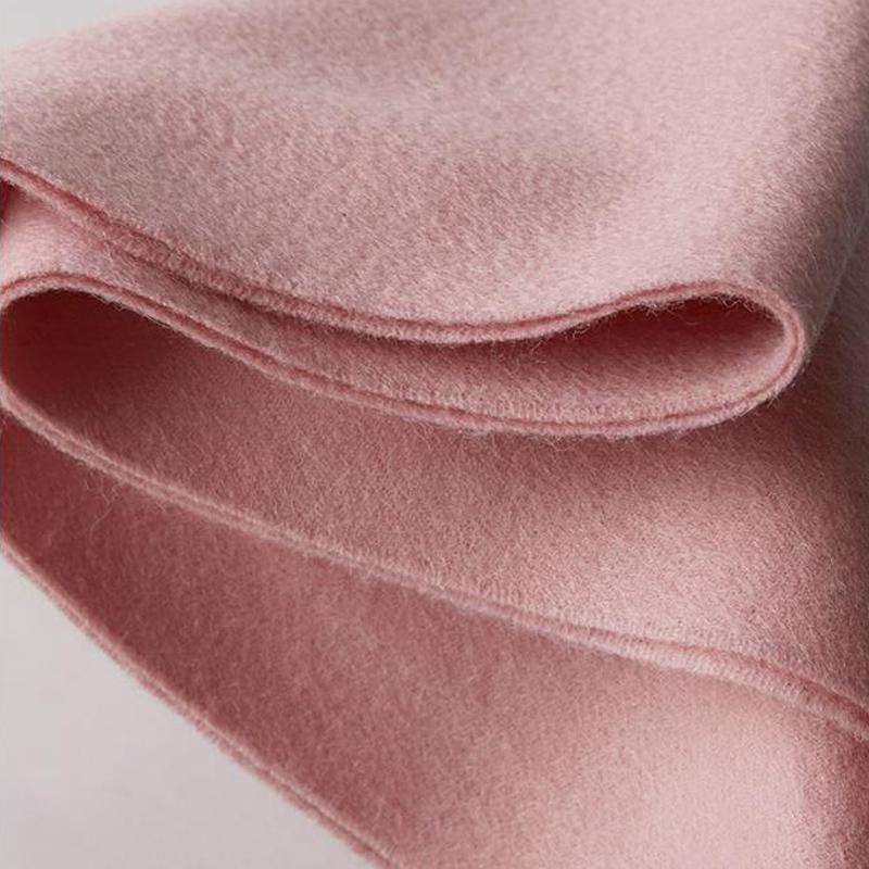 100% pure wool scarf Women's wild classic pure color new autumn and winter couples warm long short ear cashmere scarf