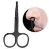 Round Tip Nose Hair Scissors Manual Facial Hair Trimmer Stainless Steel Eyebrow Grooming Scissors For  Safety Small Scissors