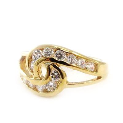 Weißer vergoldeter 'Göttin' Ring
