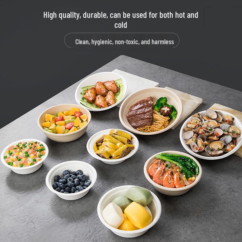 Disposable Heavy-Duty Pulp Paper Bowl