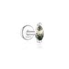 CANNER 1PC Natural Water Grass Horse Eye Zircon 925 Silver Piercing Earrings For Women Ins Simple Green Moss Earring