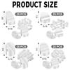100 Pcs Entry Door Plugs 1/4 x 5/16 and 3/8 x 5/16 Diameter Door Frame Plugs Variety Pack White Screw Hole Plugs