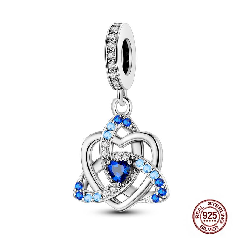 Charms Plata De Ley 925 copper Original Devil's Eye Perfume Bottle Bow Silicone Spacer Beads Women Bracelet DIY Zircon Pendants