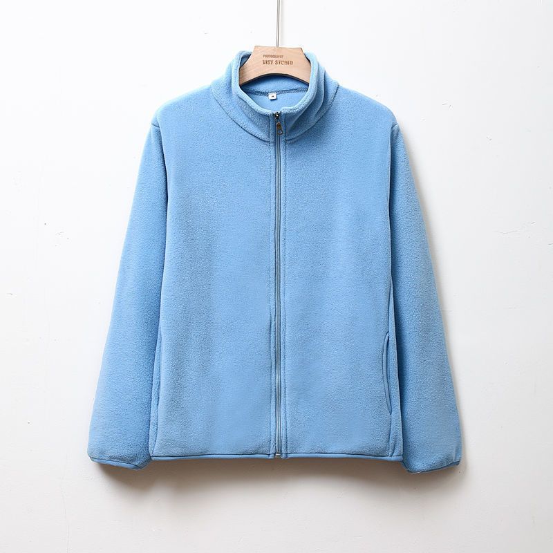 Polar Fleece Coat Women Thick Autumn and Winter Joker Korean Version of Fleece Cardigan Couple Sweater Women