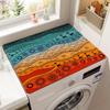 New Retro Washing Machine Top Mat Bar Counter Non-Slip Mat Heat Insulation Coaster Diatomaceous Earth