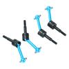 MEAPUXIN 4Pcs Universal Drive Shafts, 70mm CVD Drive Shafts, Aluminum Alloy, Upgrade Parts for TT02 110 RC Car, Durable Design, Easy Installation