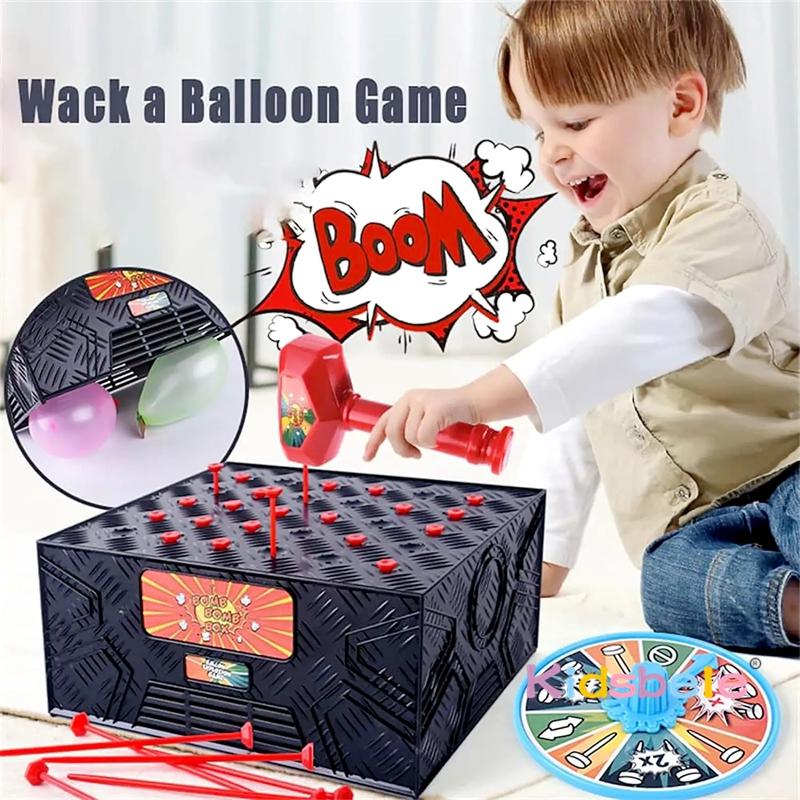 Multiplayer Tabletop Toy Explosion Balloon Game Desktop Funny Whack a Balloon Game Family Party Engaging and Interactive Toy