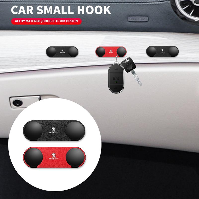 New Car Styling Self Adhesive Mini Storage Hooks Accessories For Peugeot 206 207 208 306 307 308 508 106 107 108 2008 3008 5008