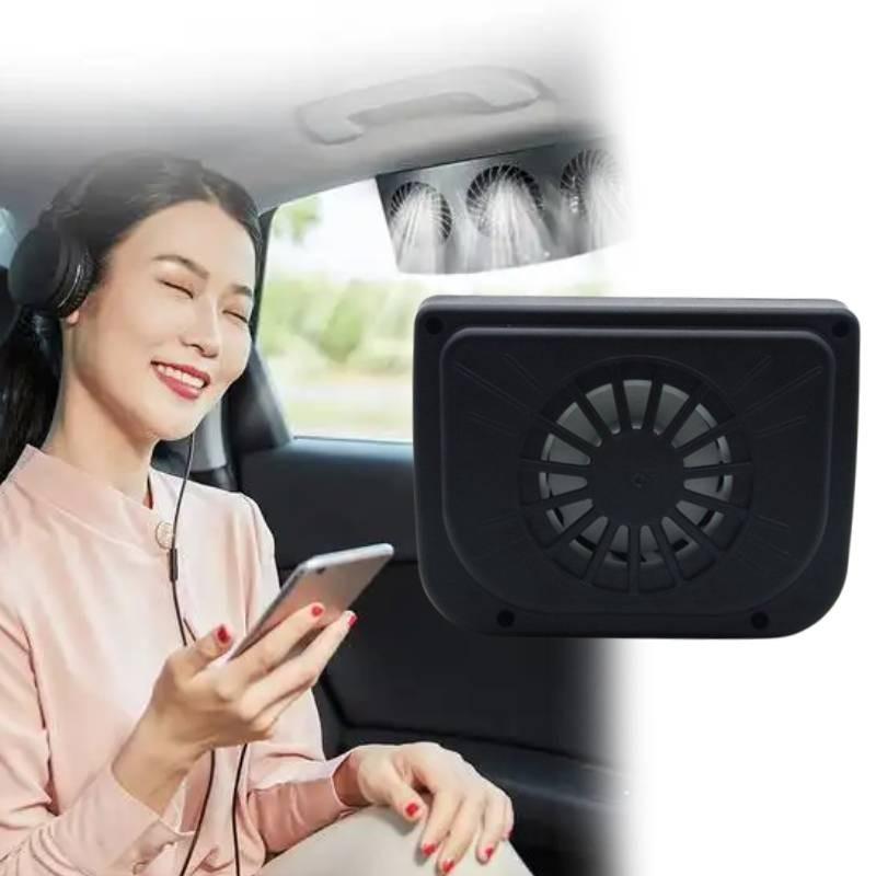 Solar Powered Car Window Windshield Auto Air Vent Cooling Fans Tools System