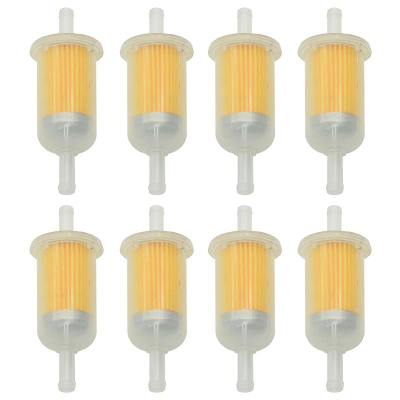 4-20 szt. Samochodowy filtr paliwa benzynowego Rurka 6MM-8MM Uniwersalny liniowy filtr paliwa gazowego Do małych silników Akcesoria do kosiarek motocyklowych