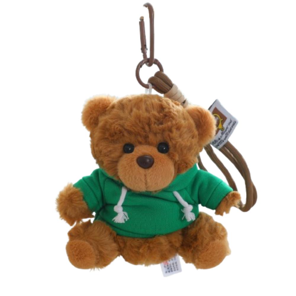 Kawaii Bär Plüsch Schlüsselanhänger Cartoon Kleiner Bär Stofftier Puppe Kapuzenpullover Bär Anhänger Dekoration