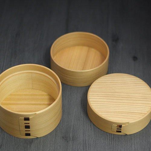 Odate Kogeisha Magewappa Bento Double Round Bento 2 Akita Cedar Box, Box, Tiers,
