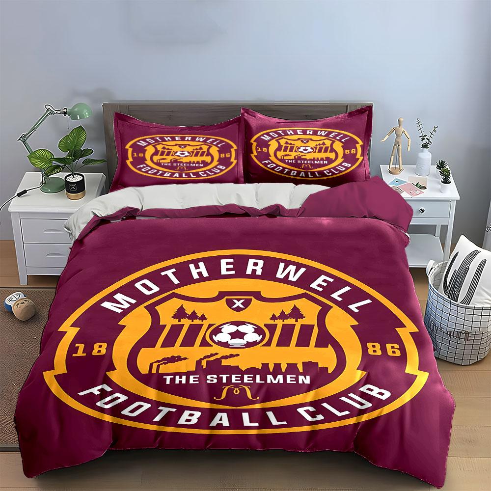 Fußballverein Logo Bettwäsche Set Bettwäsche Bettbezug Set Bettbezug Kissenbezüge (1 * Bettbezug 2 * Kissenbezüge, ohne Bettdecke)