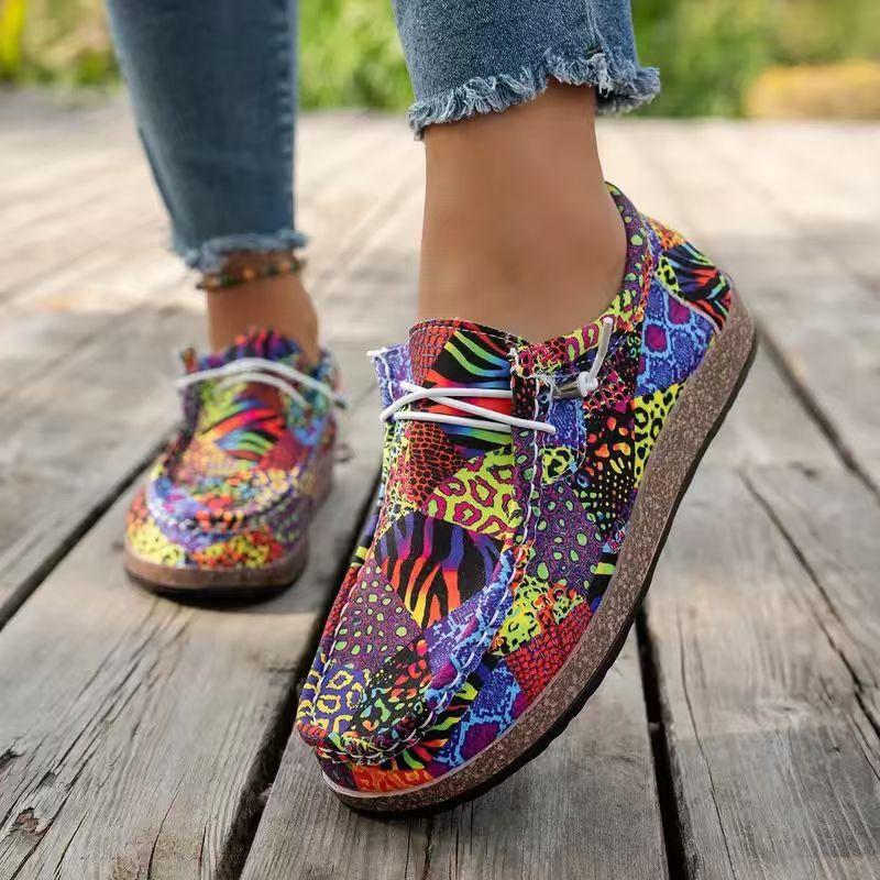 New Flat-bottomed Women's Shoes for Plus-size Women, Casual Shoes on One Foot