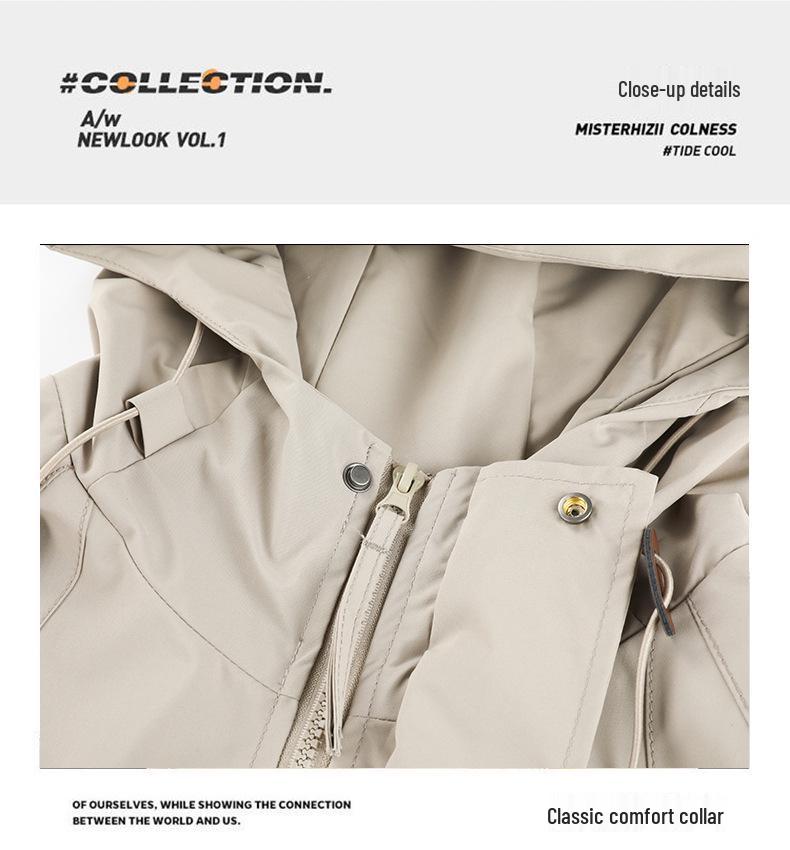 2024 Spring/Autumn Korean Style Hooded Outdoor Jackets for Men & Women