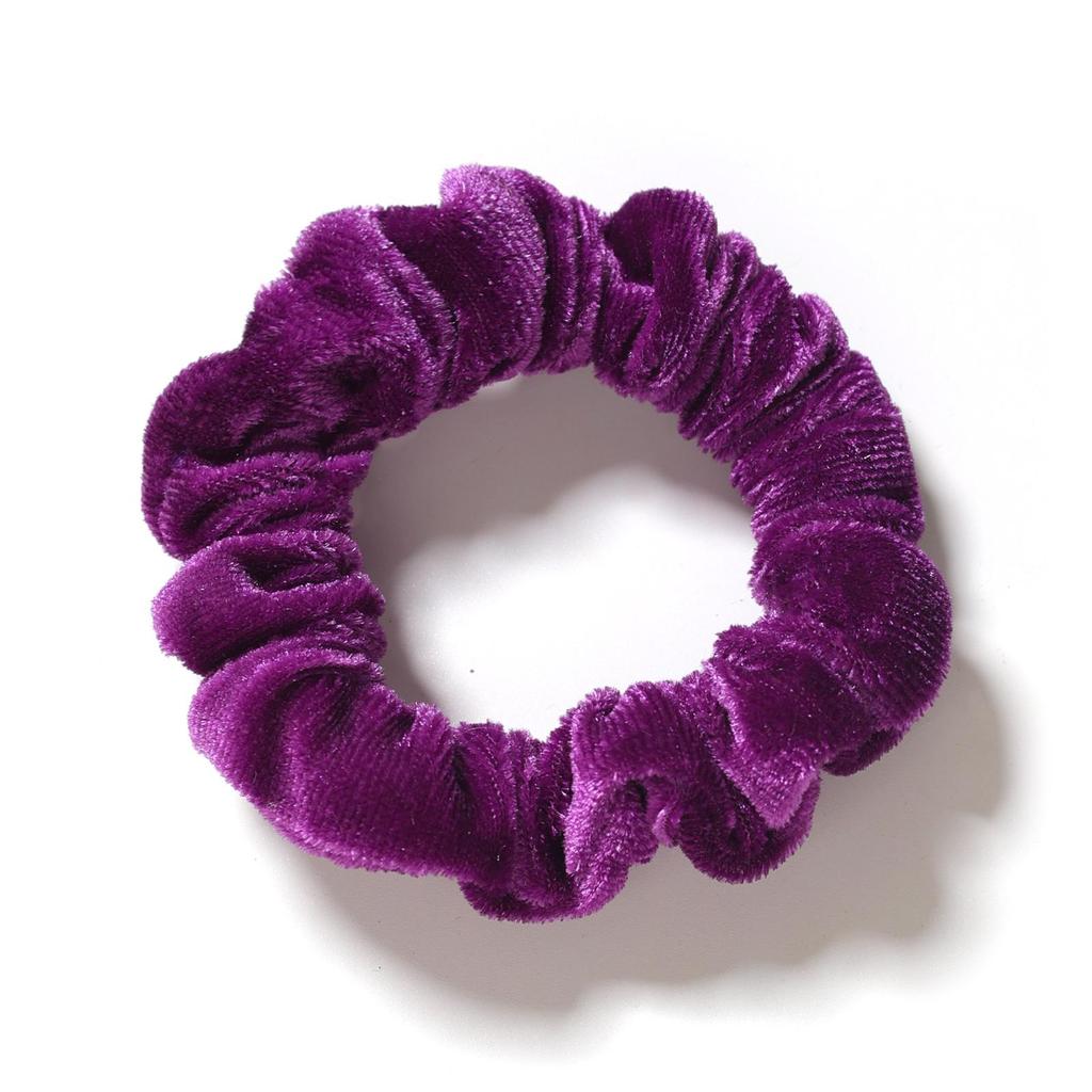 Bell Fashion Velvet Hair Ties: Classic High-Elasticity, Soft Touch In Solid Colors