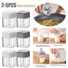 4 In 1 Spice Jars Spice Container with Lid Salt and Pepper Shaker Seasoning Jars Organizer Storage Bottles for Kitchen Camping