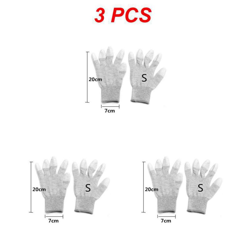 

1~10 шт антистатические перчатки электронные рабочие перчатки бытовые чистые трикотажные перчатки нескользящие износостойкие промышленные