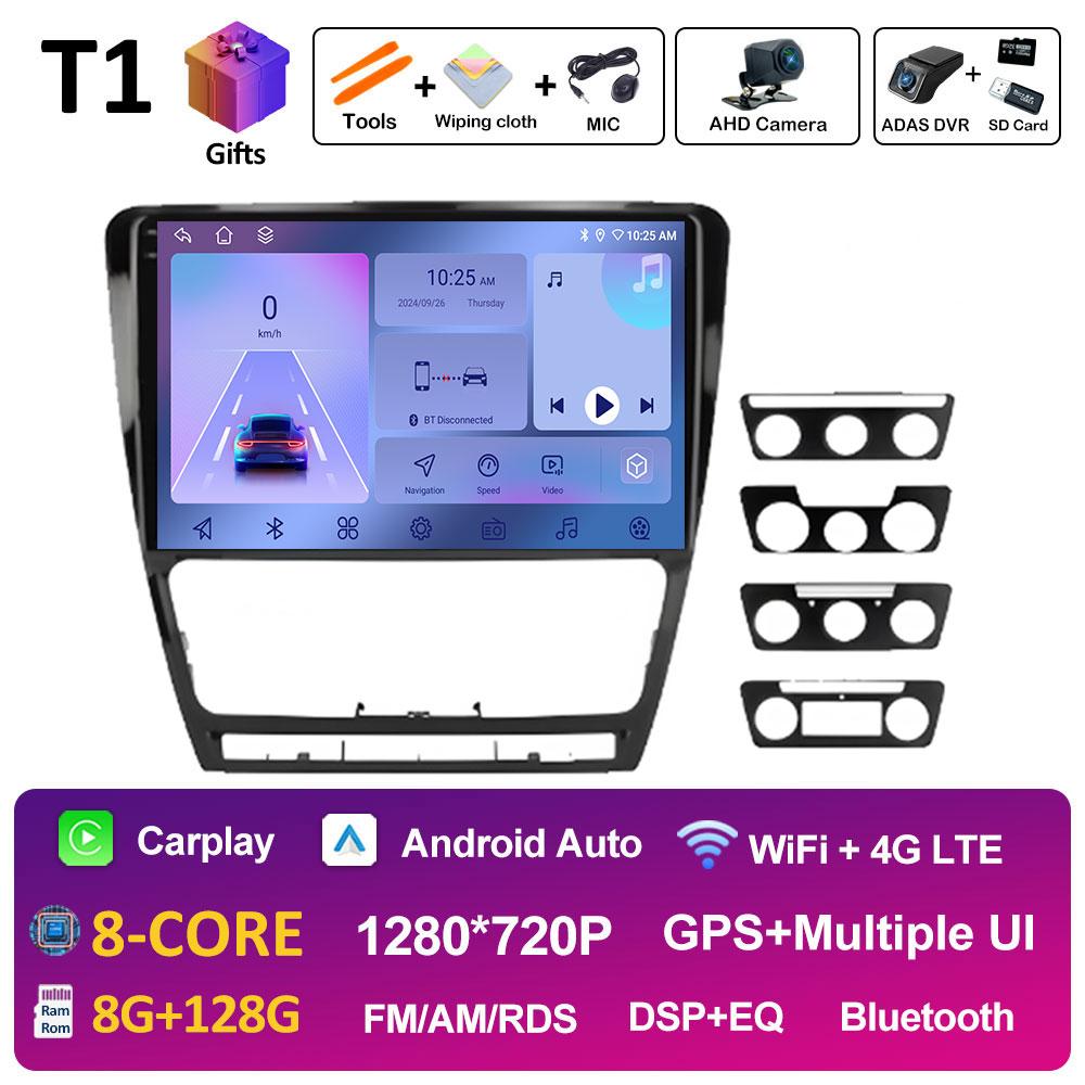 Intelligent System For Volkswagen Skoda Octavia 2 A5 2007 2008 2009 2010 2011 - 2014 Car Radio Player Android Auto Accessoires