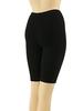 Caron Cotton Blend Stretch Half Made In Size M Women's Leggings, Length, Japan, Black, (SP11505)