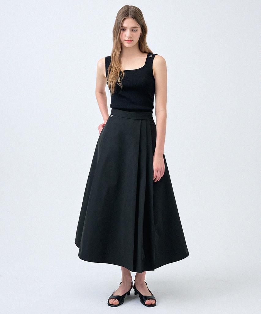 Micene Elowen Pintuck Asymmetrical Skirt