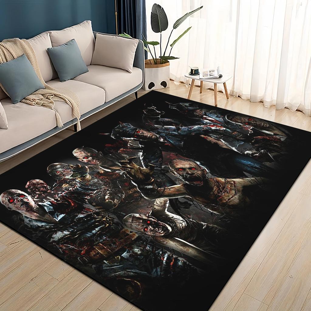 COD 27 Style New Call of Duty Ghost Simon Gun Games Carpet Rug for Living Room Bedroom Home Sofa,Kids Play Non-slip Floor Mat