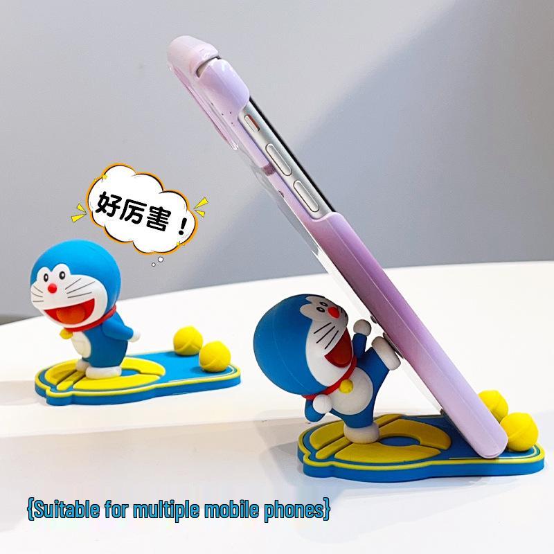 Doraemon Cartoon Phone Holder: Creative Desktop Ornament & Gift