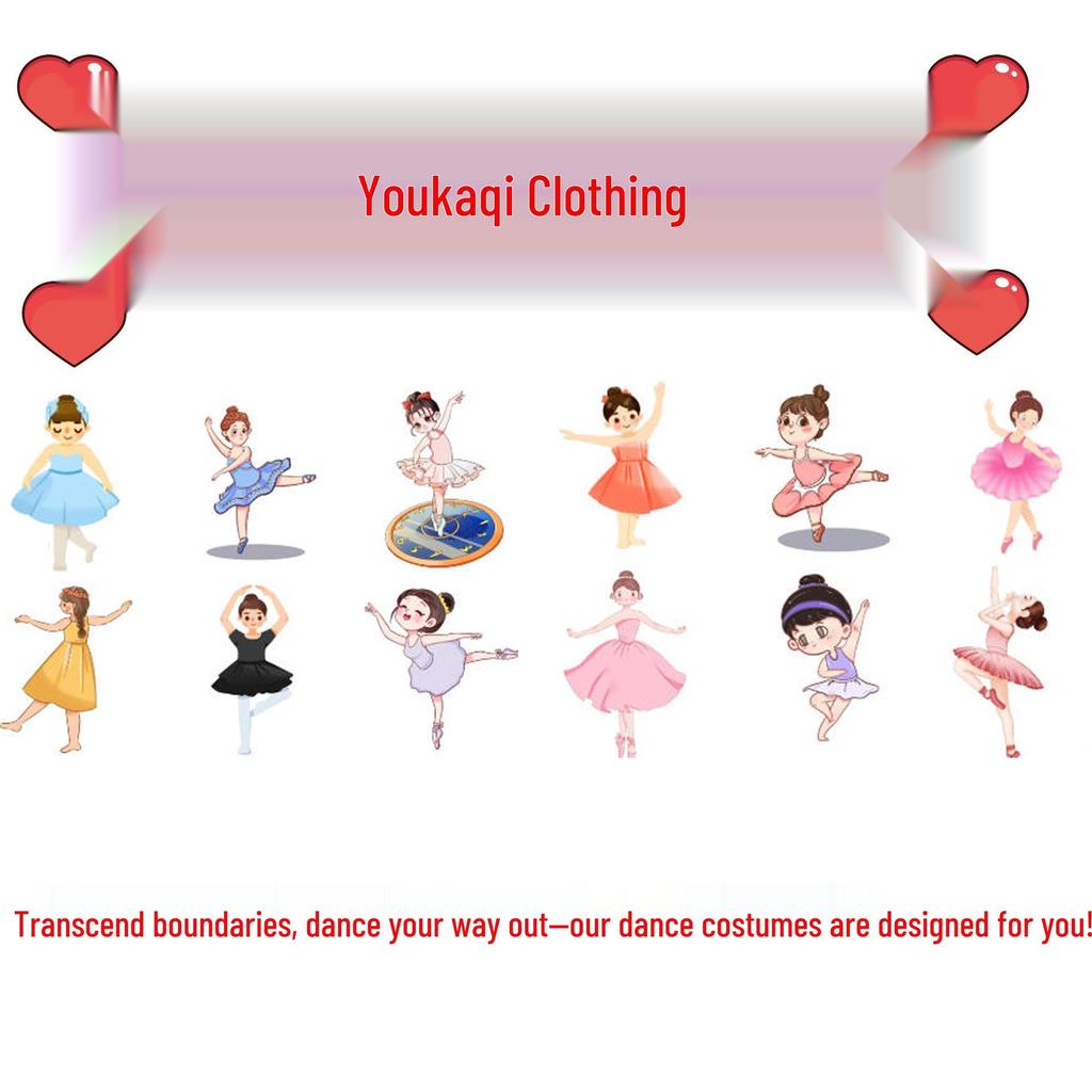 Rhinestone Children's Leotard and Ballet Dress with Gradient Head Flowers for Girls' Dance Practice and Exams