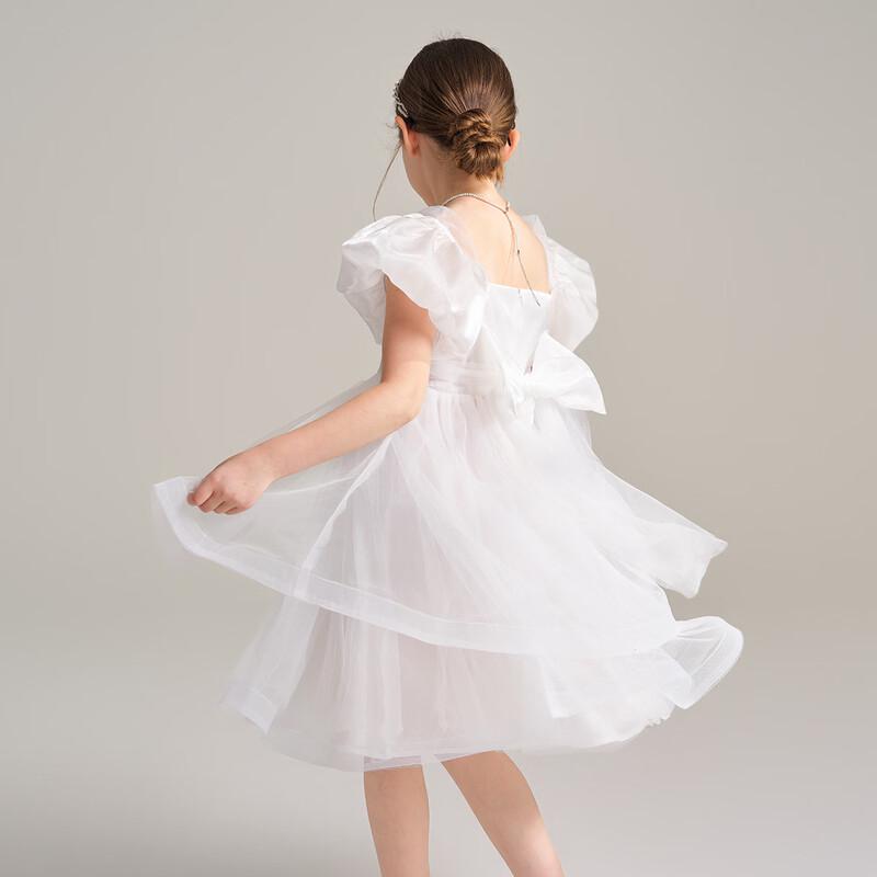 Girls' Summer Puffy Mesh Princess Dress