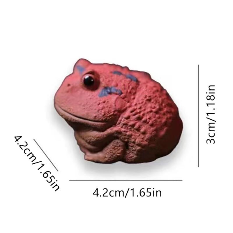 Creative Horned Frog Ornamen Purple Clay Tea Pet Fish Tank Landscaping Decor Tea Table Decoration Tea Pets Office Desktop Decor