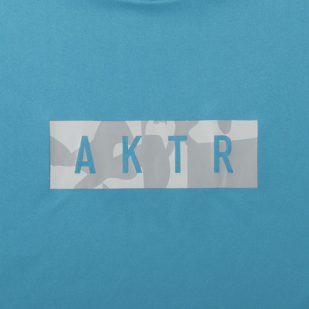 AKTR Basketball Wear Cut-Up Camo Box Logo Sports T-Shirt 125-027005 BL (Blue/S/Men's, Women's)