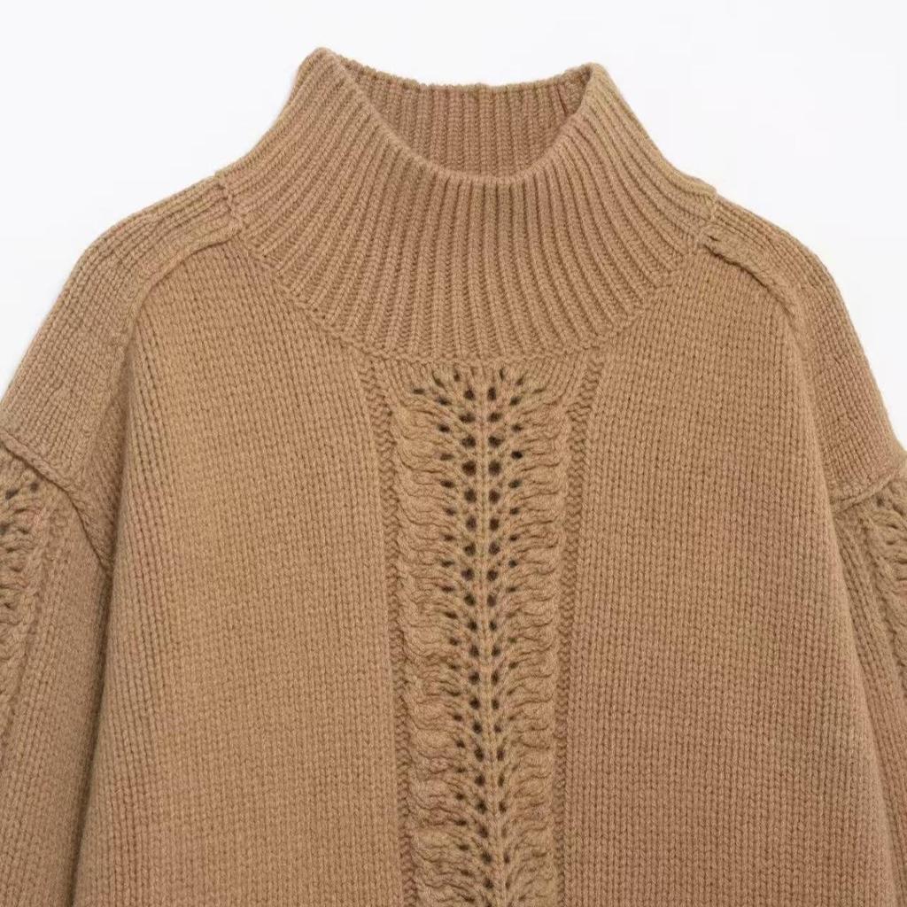 European & American Women's Winter Cable Knit Sweater - New Arrival Knitwear Top