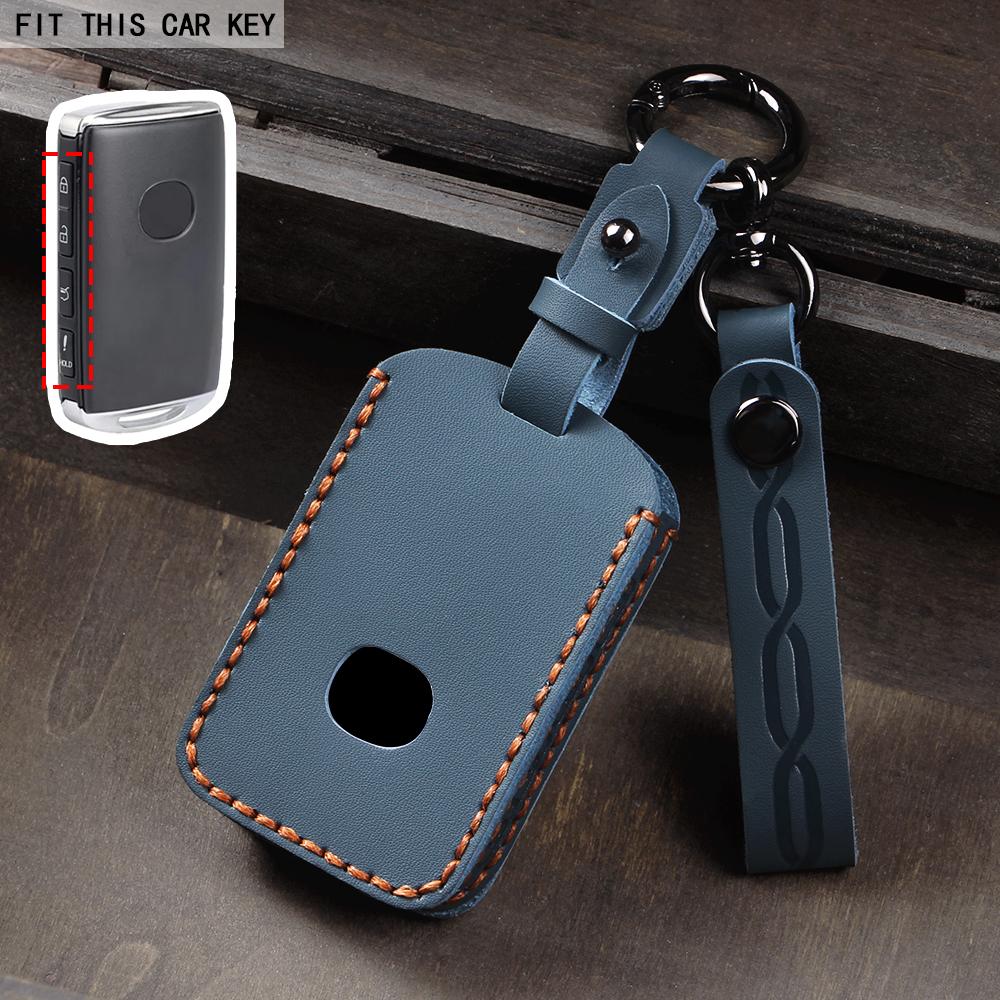Leather Key Case Shell Fob for Mazda 3 Alexa CX4 CX5 CX-5 CX8 CX-30 CX30 2019 2020 Protector Accessories