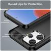 For Xiaomi Redmi 12 Case Shockproof Anti-knock Silicone Carbon Fiber Back Cover For Redmi 12 Case For Redmi 12 Case 6.79 inch