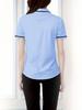 Classic Women's White Office Shirts with Contrasting Collars and Cuffs - European, American, Japanese, Korean Styles