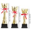 Neue Gold Gold Pokal Auszeichnungen Kunststoff Schule Belohnungsmaterial Preisbecher Krone Handwerk Souvenirs Sport Sieger