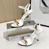 Fashion 11CM transparent metal buckle high-heeled shoes with thick and ultra-high heels and waterproof platform high sandals