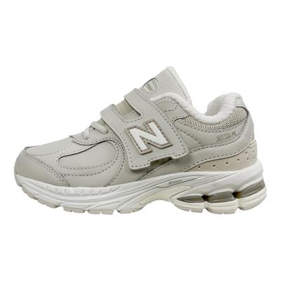 2002R Velcro Niño Beige Forrado de Felpa Zapatillas para Niños Crema PV2002TM